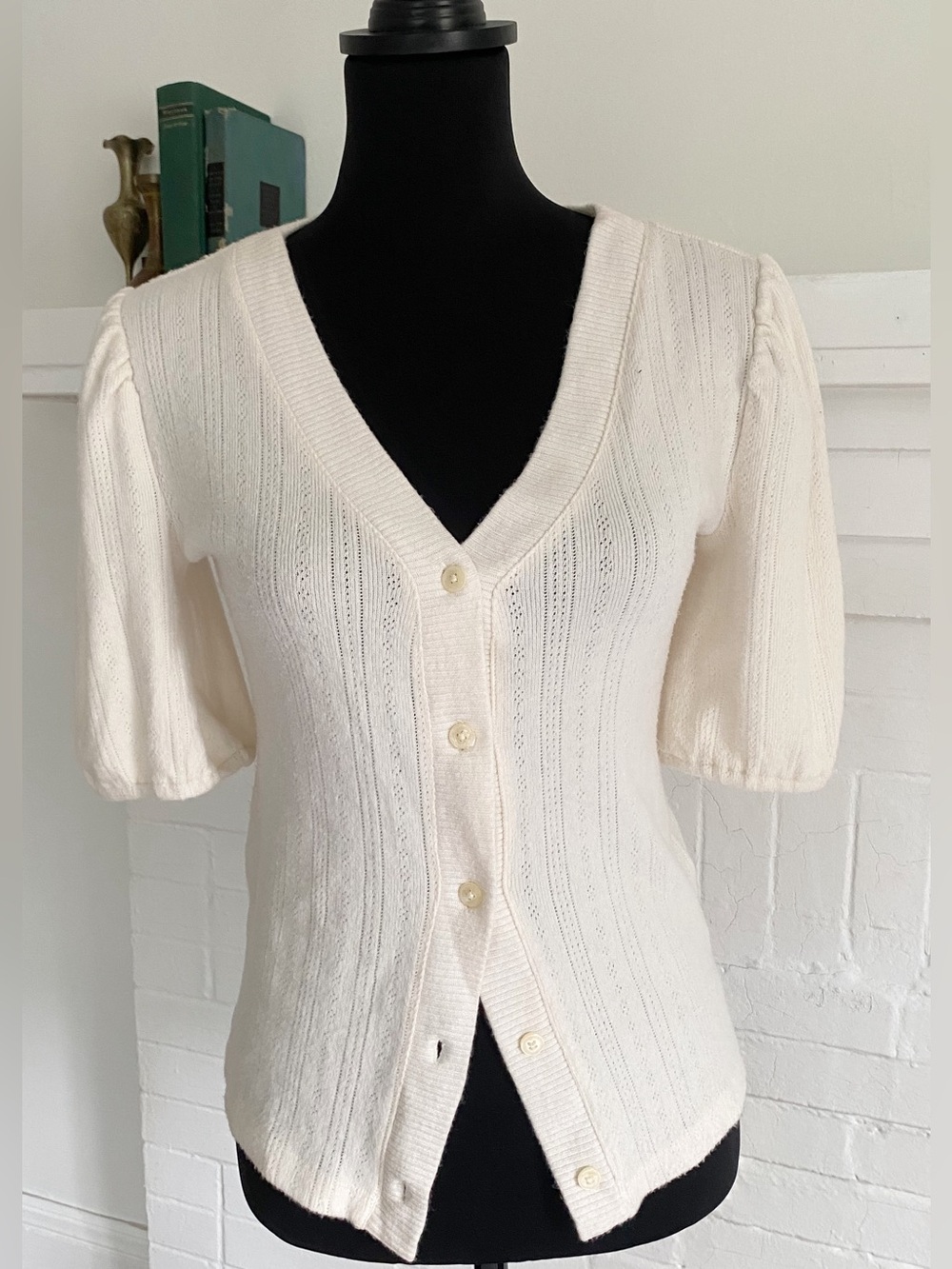 Short Sleeve Cardigan Sweater